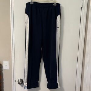 Nike  Mens Navy and White Athletic Joggers